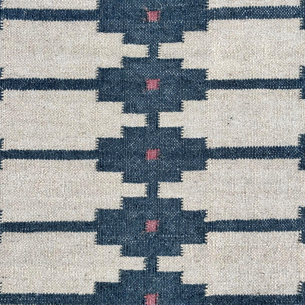 Handcrafted Vintage Multicolor Wool Dhurrie For Living